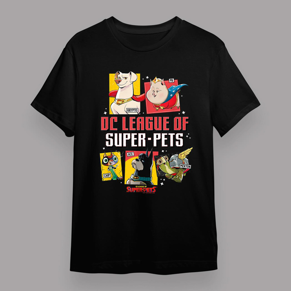 DC League Of Super-Pets Group Profile Poster T-Shirt