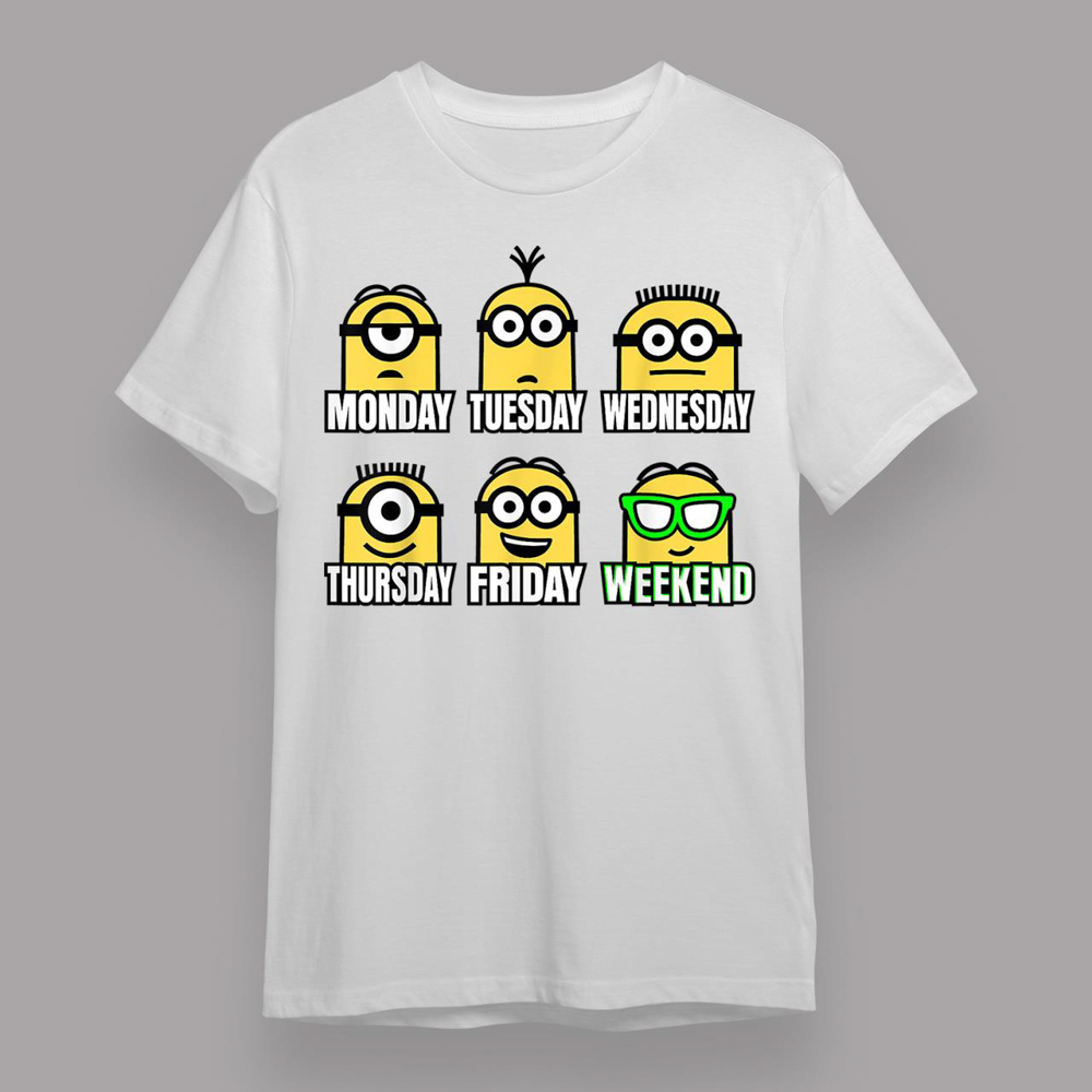 Despicable Me Minions Days and Expressions Of The Week T-Shirt