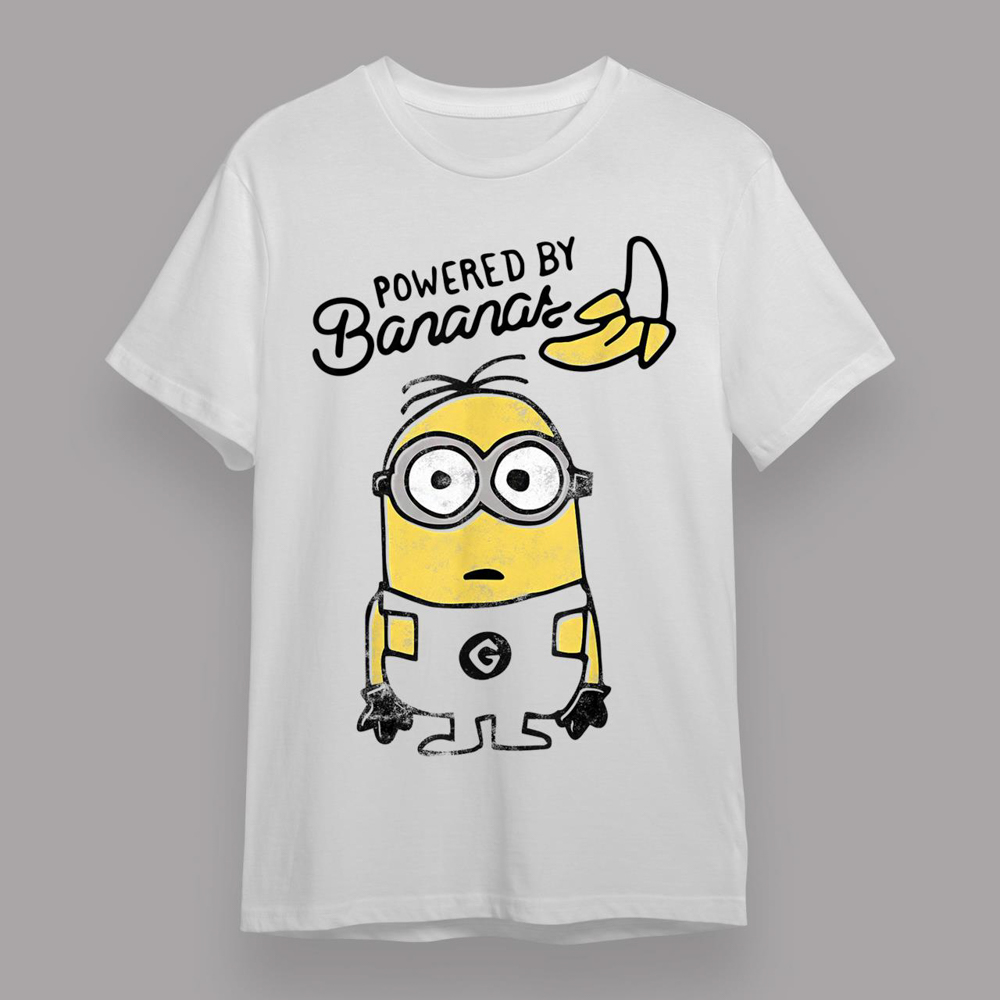 Despicable Me Minions Powered By Bananas Graphic T-Shirt