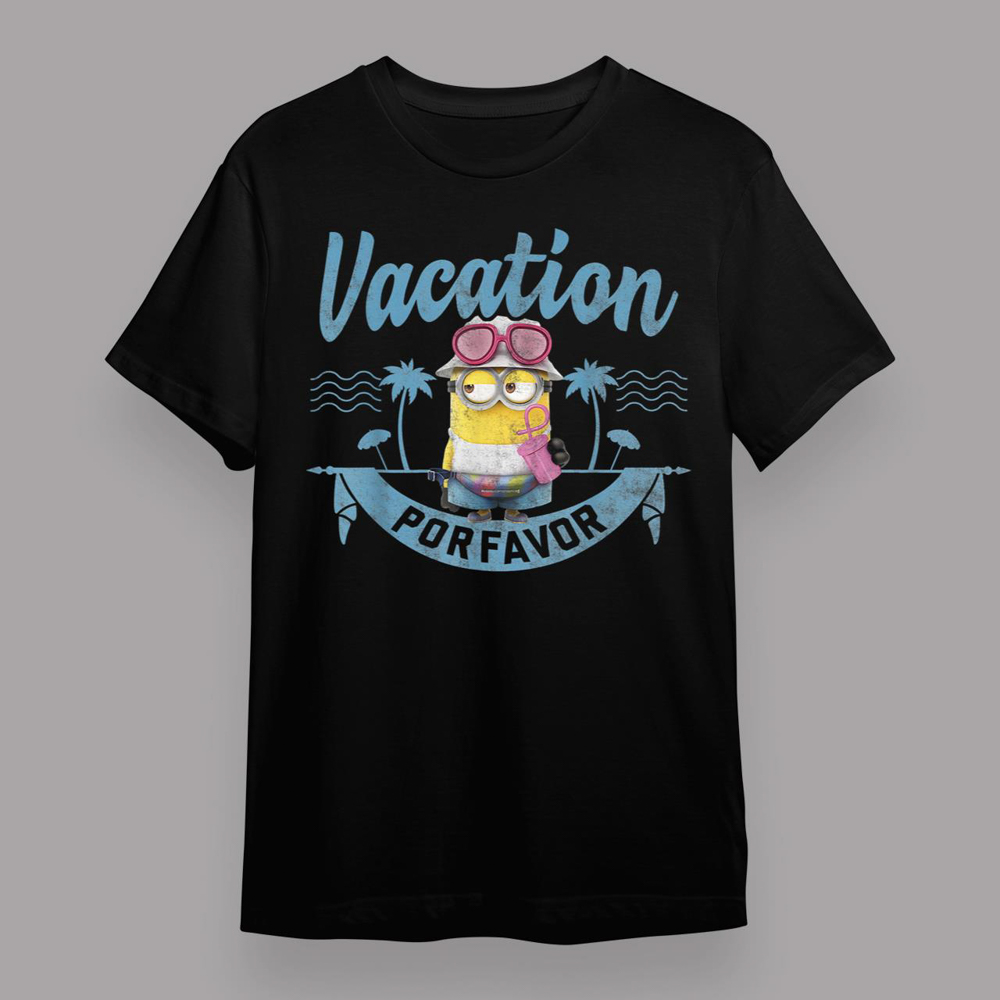 Despicable Me Minions Vacation Por Favor Graphic T-Shirt