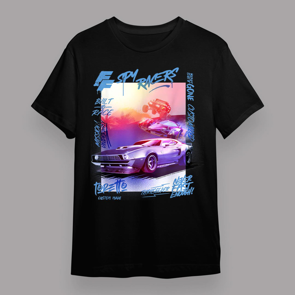 Fast And Furious Spy Racers Graffiti Poster T-Shirt