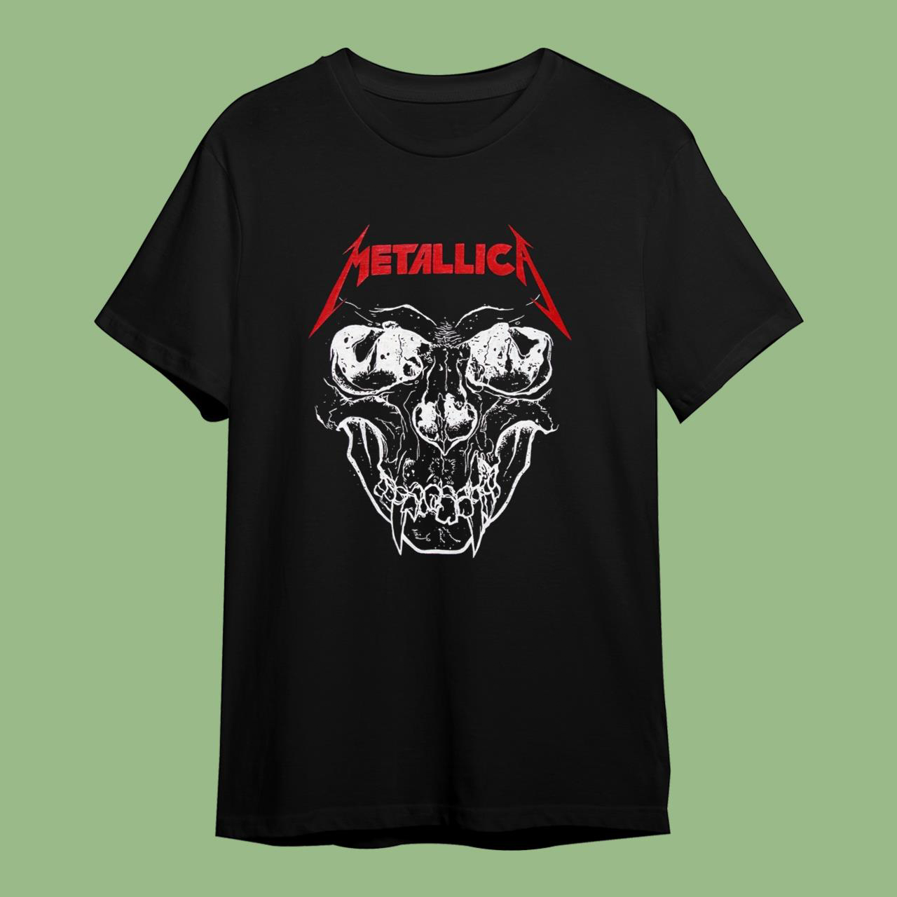 Metallica Skull Rock Band T-Shirt