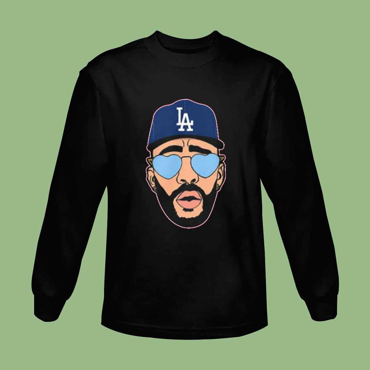 Bad Bunny Dodgers MLB Los Angeles T-Shirt - Chow Down Movie Store